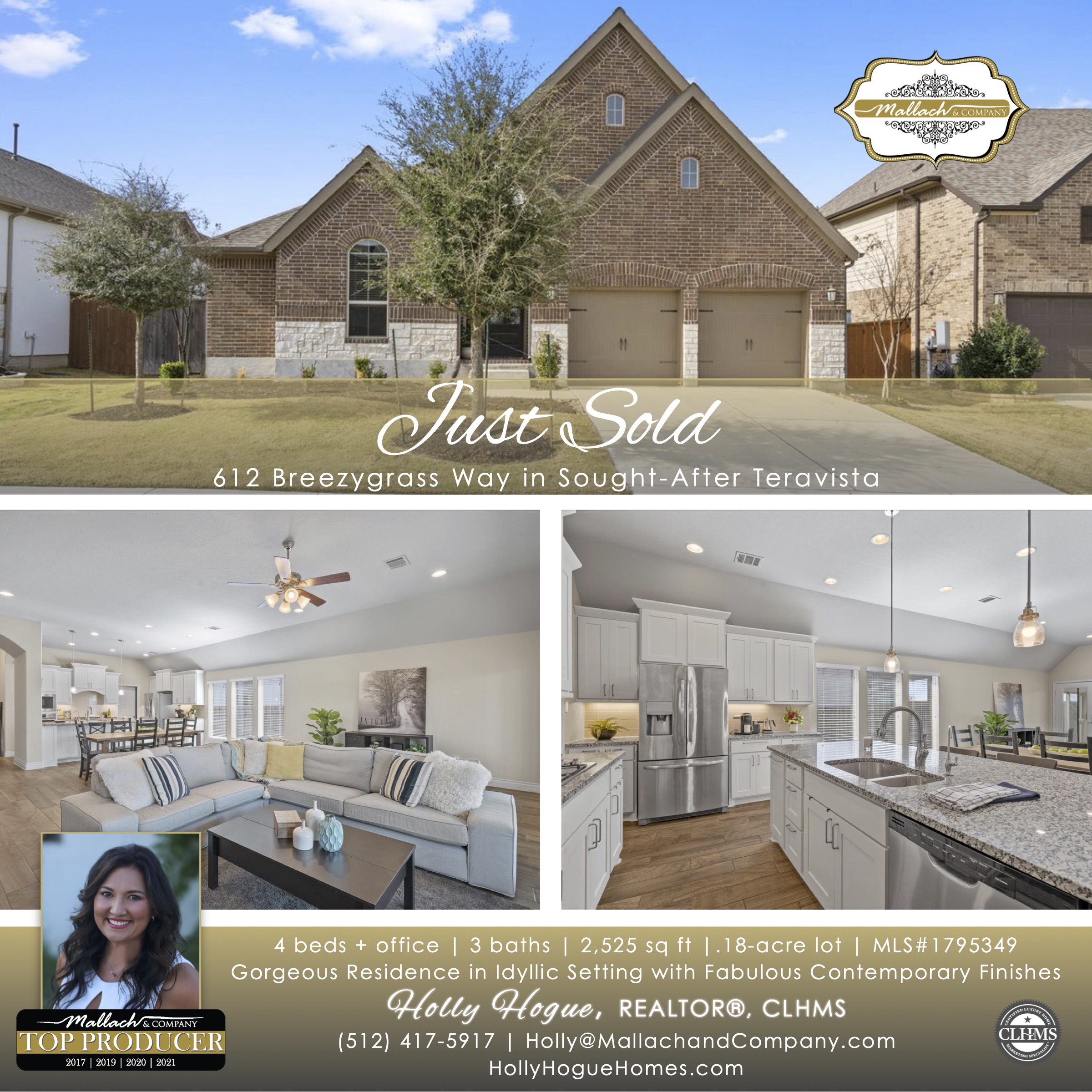 SOLD: 612 Breezygrass Way in Georgetown, TX 78628