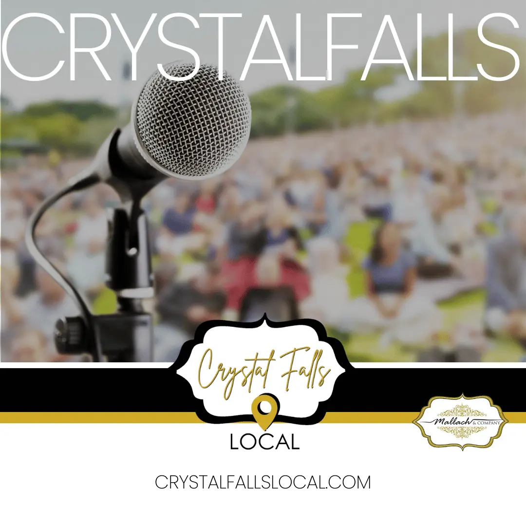 Concert In The Park: Enjoy The Last Concert Of The Year At Crystal Falls - Crystal Falls Local - Tina Mallach - Mallach and Company - Mallach & Company - Mallach and Company real estate - Mallach real estate - Tina Mallach - Crystal Falls real estate - Crystal Falls events