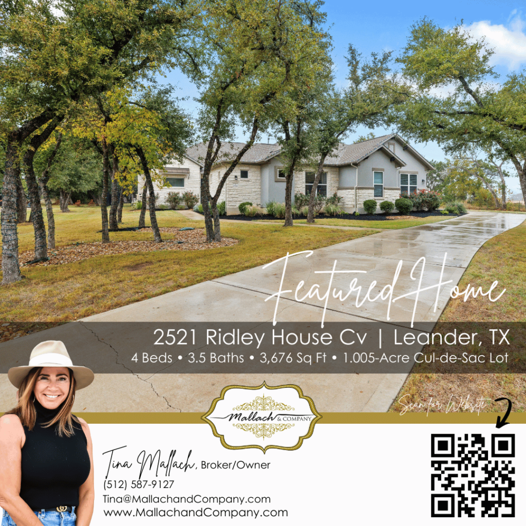 2521 Ridley House Cv Leander TX 78641 - 2521 Ridley House Cv - Mallach and Company - Mallach and Company real estate - Tina Mallach - Leander homes for sale