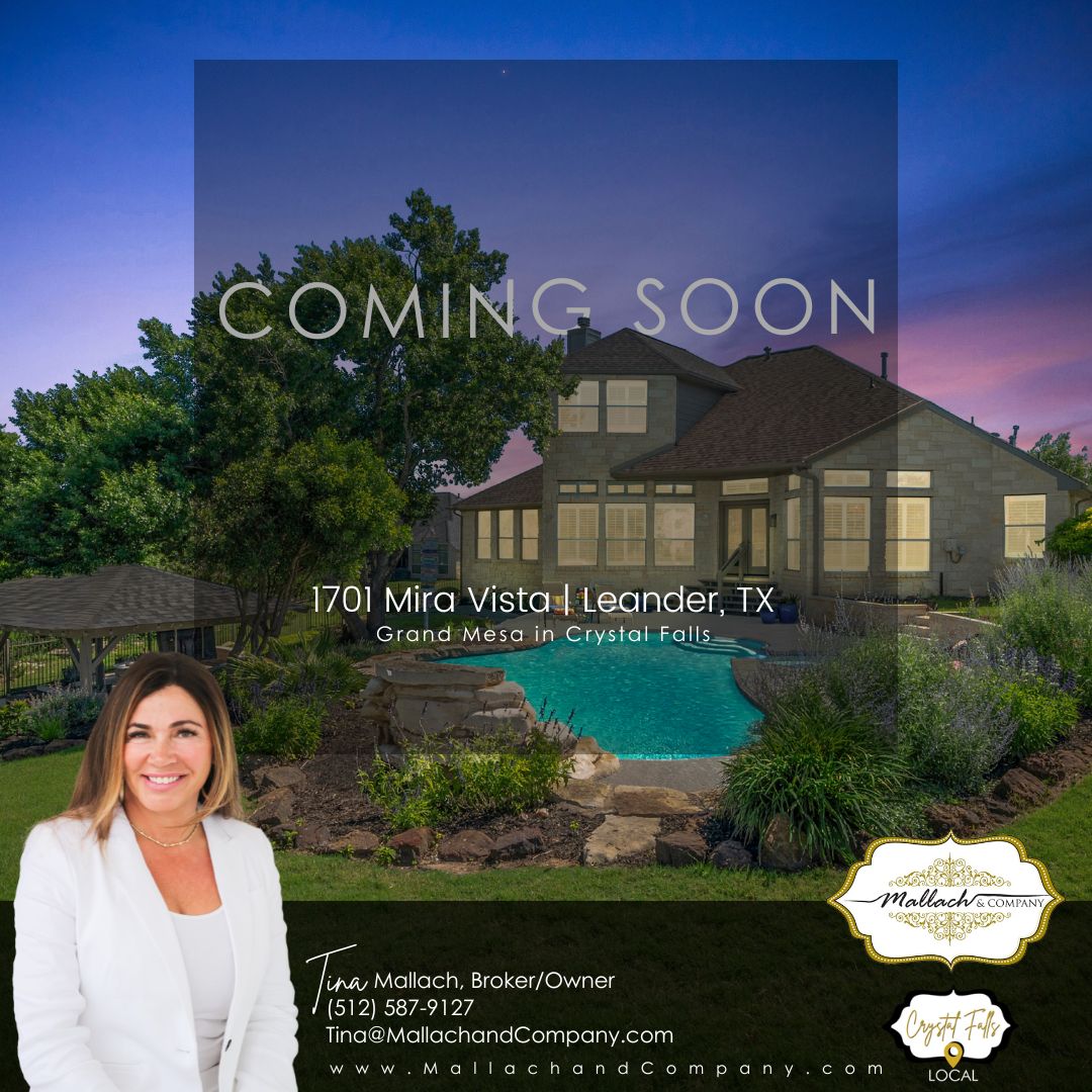 Coming Soon! Experience The Height of Hill Country Living at 1701 Mira Vista in Grand Mesa at Crystal Falls!