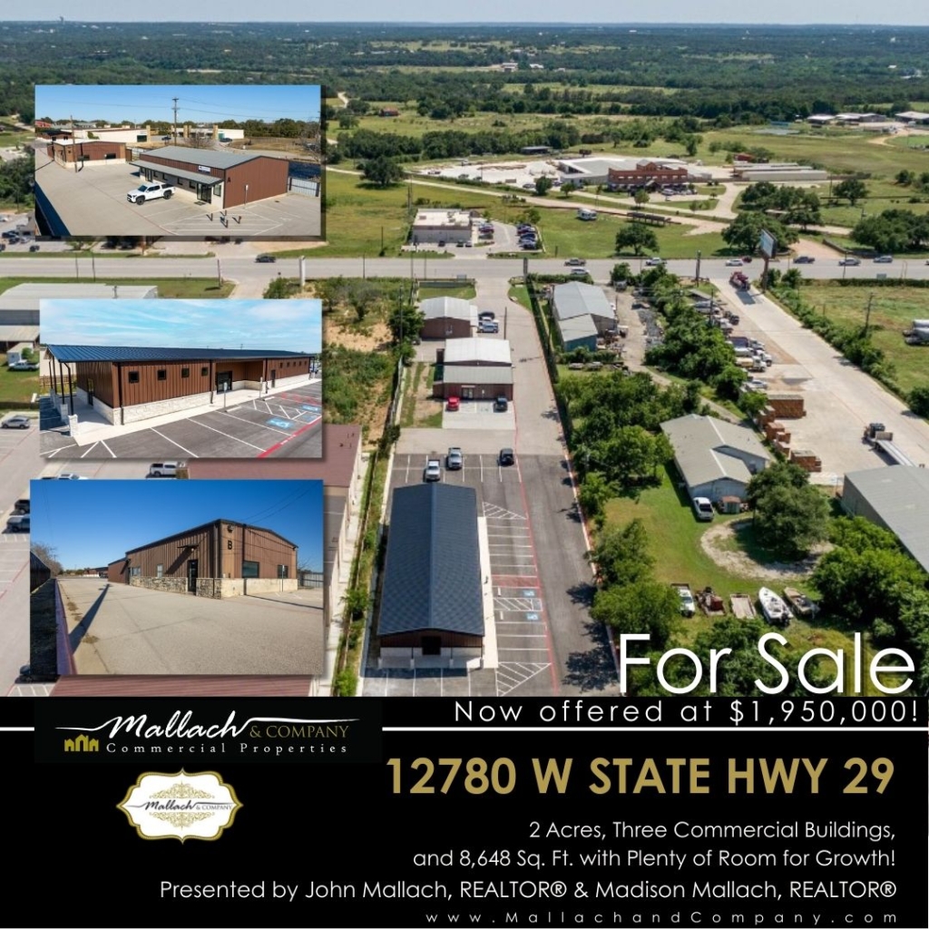 Prime Commercial Opportunity in Thriving Liberty Hill: 12780 W SH 29!