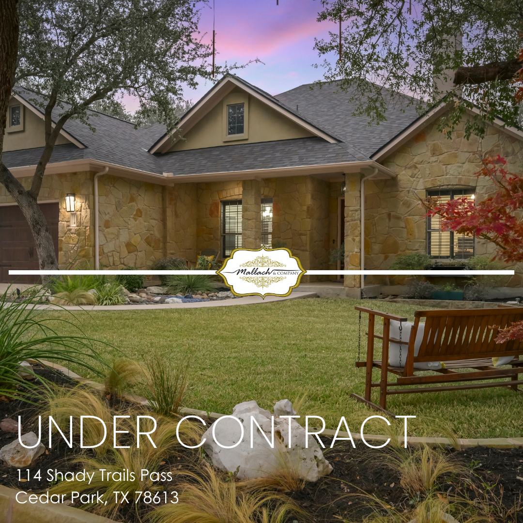 Under Contract: 114 Shady Trails Pass, Cedar Park, TX 78613